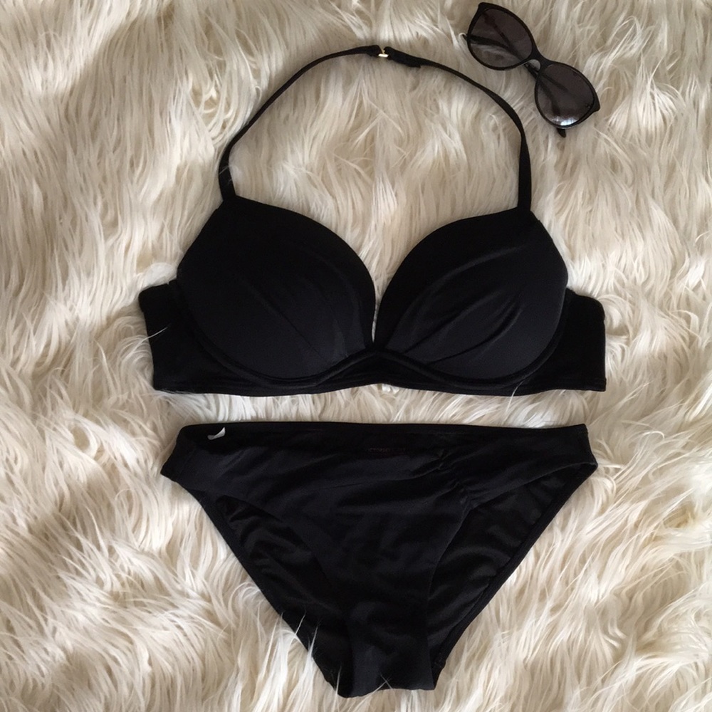 Two piece set bikini black